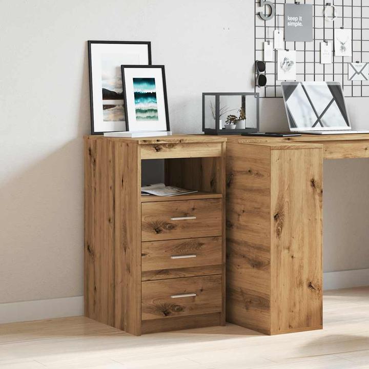 Image du produit VidaXL Schubladenschrank Artisan-Eiche 40x50x76 cm Holzwerkstoff (40 x 50 x 76 cm)