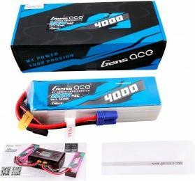 Immagine prodotto Gens Ace Batteria Lipo G-Tech 4000mAh 22.2V 45C 6S1P con connettore EC5 (22.20 V, 4000 mAh)