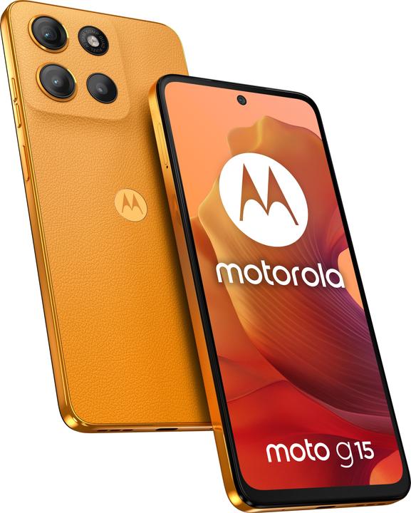 Produktbild Motorola Moto G15 (128 GB, Orange, 6.72", Dual SIM, 50 Mpx, 4G)