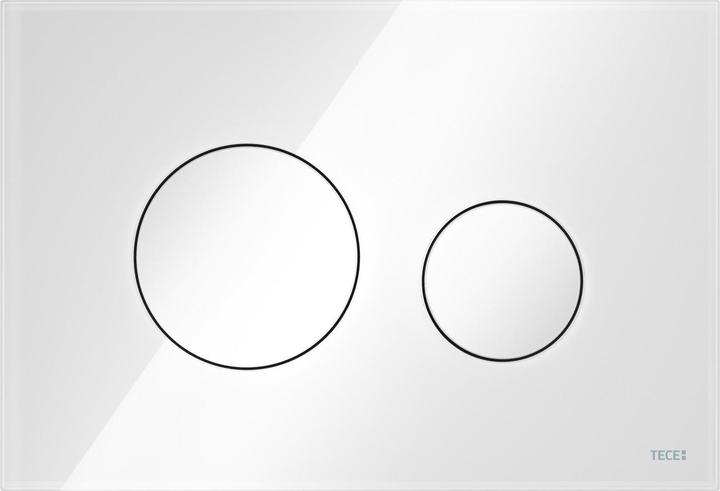 Produktbild TECE TECEloop WC-Bettigungsplatte Glas 9240650 wei