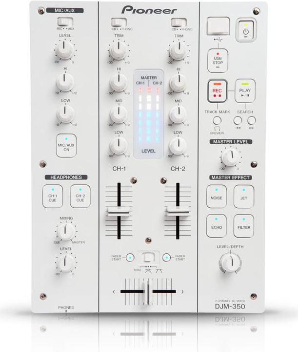Actual product image Pioneer DJ DJM-350 White (Battlemixer)