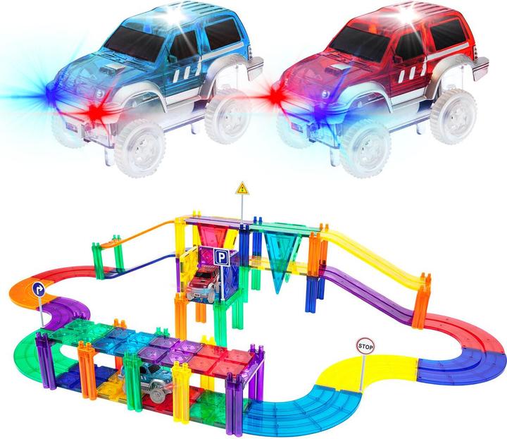 Productafbeelding PicassoTiles Racewagen Track Set