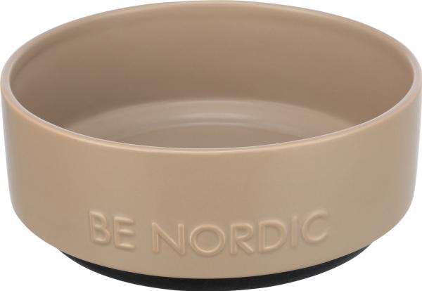 Produktbild Trixie Be Nordic Voerbak Hond Keramiek/ Rubber Taupe (1.20 l)
