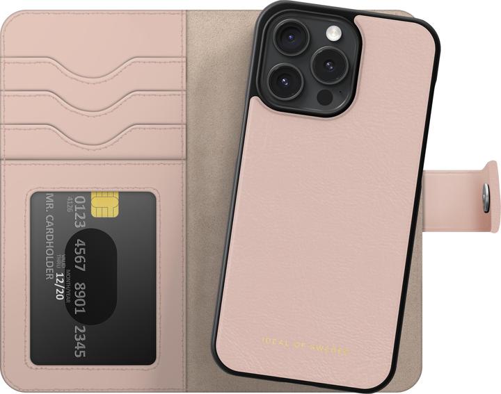 Actual product image iDeal Of Sweden iPhone 15 Pro Max Magnet Wallet +, Pink (Apple iPhone 15 Pro Max)