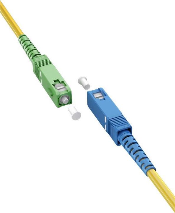 Actual product image Goobay Fibre optic cable FTTH, Singlemode OS2 Yellow, Yellow Simplex, 25 m (S/UTP, CAT6, 25 m)