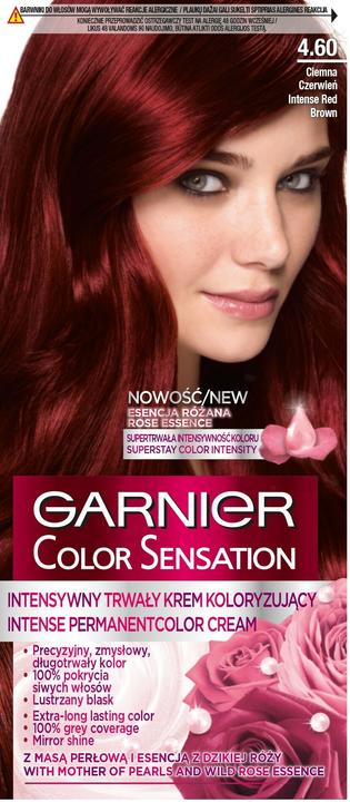 Actual product image Garnier GAR COLOR SENSATION 4.60 Red Brown (4.60, Intense Dark Red)
