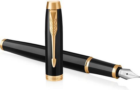 Parker Füller IM Lacquer BL F (Schwarz, Gold)