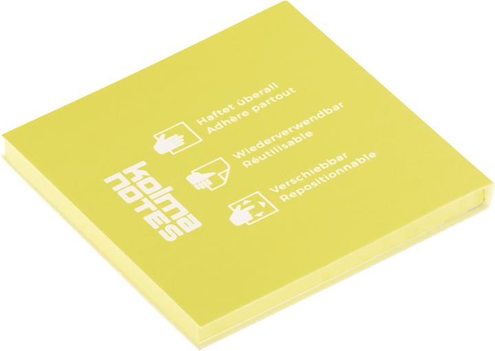 Kolma Sticky notes Notes 76 x 76 mm static cling yellow (76 x 76 mm)