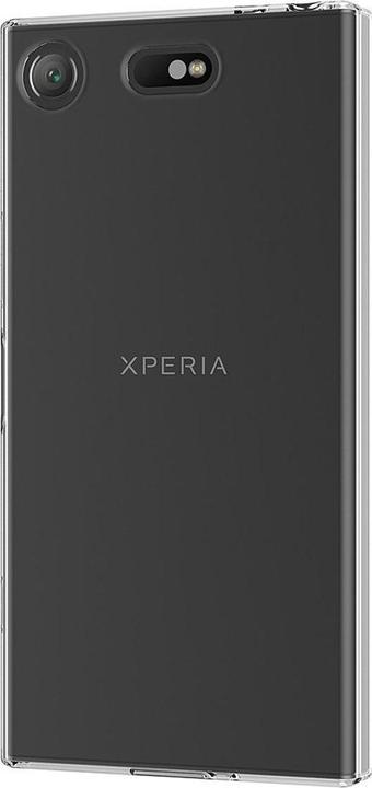 Produktbild König Design Sony Xperia XZ1 Compact Hülle Transparent Silikon Case durchsichtige Handyhülle (Sony Xperia XZ1 Compact)