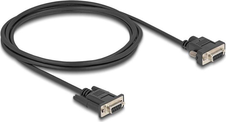 Actual product image Delock Serial cable RS-232 D-Sub9 socket to D-Sub9 socket S (2 m)