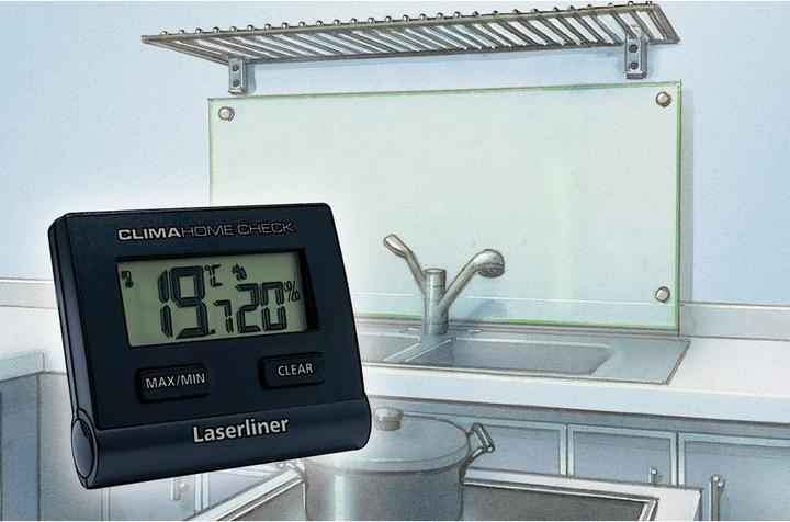 Produktbild Laserliner Thermo-/Hygrometer ClimaHome-Check Black Digital