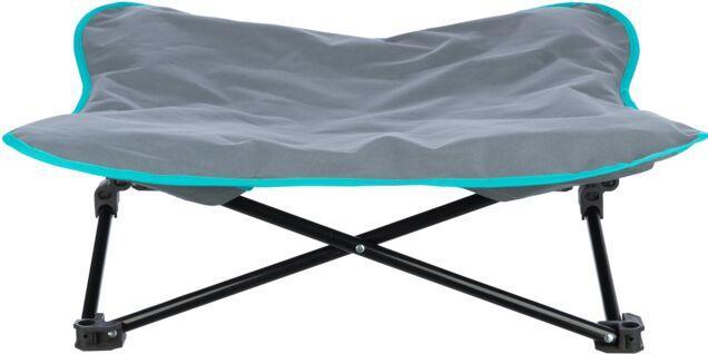 Produktbild Trixie Camping-Bett, bis 35 kg, 88 x 32 cm, Dunkelgrau/Petrol (Hund)