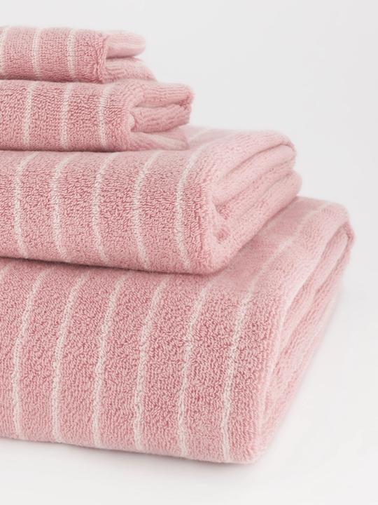 Produktbild Tekla Frottierwäsche rosa gestreift (150 x 100 cm)