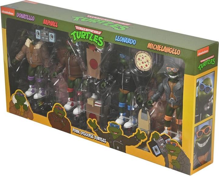 Actual product image Neca Teenage Mutant Ninja Turtles (cartoon) action figures 4-pack Punk Turtles 18 cm
