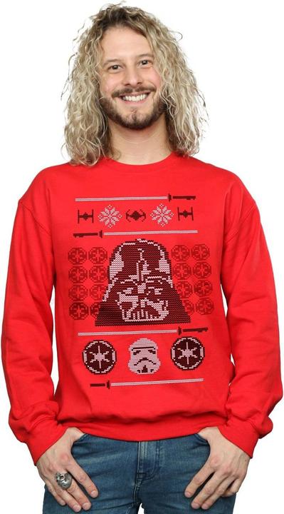 Produktbild Star Wars Christmas Vader Head Fair Isle Sweatshirt (4XL)
