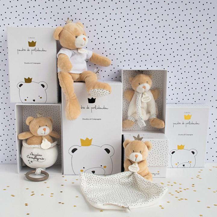 Actual product image Doudou et Compagnie Music music box prince bear