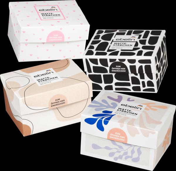 dm ebelin Cotton swab motif box