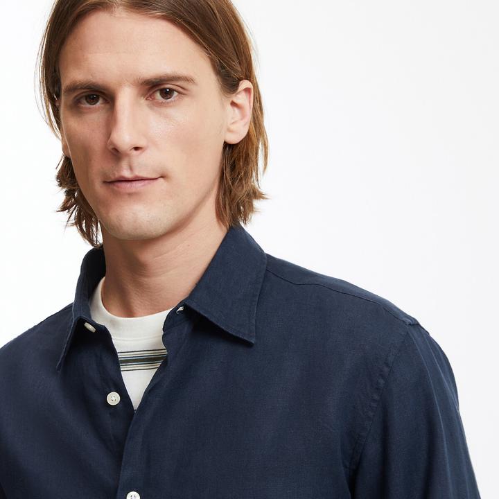 Immagine prodotto La Redoute Collections Camicia dritta in lino con maniche lunghe Signature (XL)
