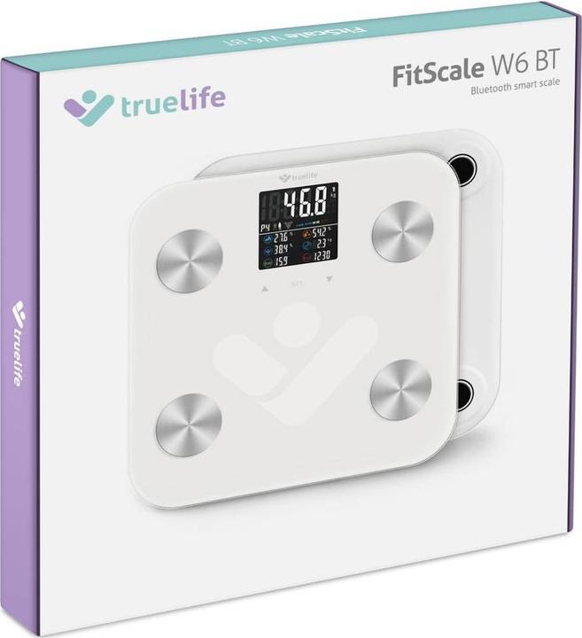 Immagine prodotto Truelife Bilancia pesapersone max. 180 kg FitScale W6 BT al dettaglio (180 kg)