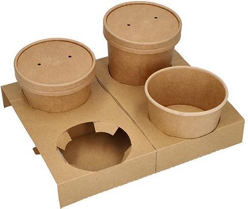Produktbild Papstar Tragetabletts "pure" für Suppenbecher (25 x)