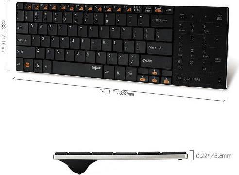 Actual product image Rapoo Wireless Touchpad E9080 (CH, Wireless)