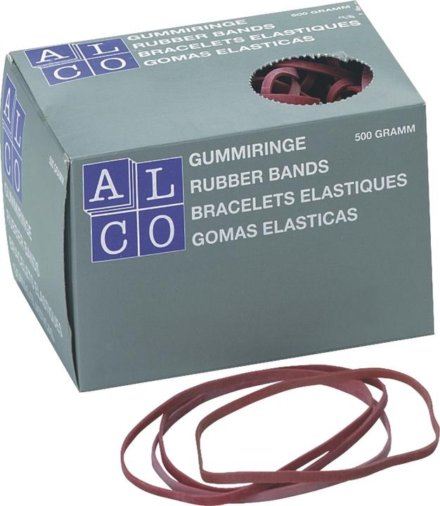 Alco Gummiband 6 x 200 mm (B x L) Kautschuk rot 500 g/Pack. (1 Stk.)