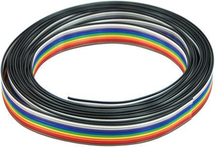 Actual product image Aquatuning Ribbon cable AWG28 10-pin 3m (3 m, Flat ribbon cables)