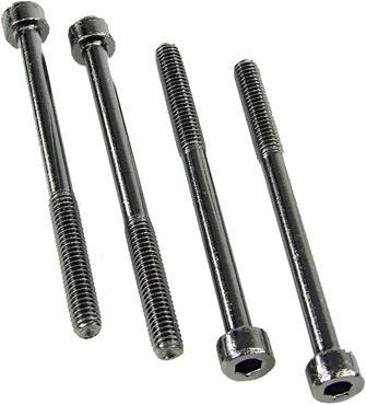 Actual product image Aquatuning Screw DIN 912 M4 x 50 Allen (4xpiece) black nickel