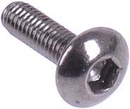 Actual product image Aquatuning Screw ISO 7380 M3 x 10 Allen lens head black nickel