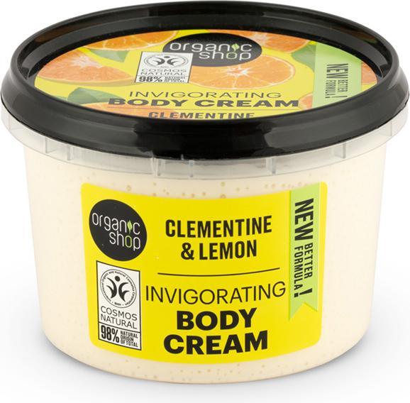 Produktbild Organic Shop Invigorating Body Cream Clementine and Lemon 250ml (Körpercreme, 250 ml)