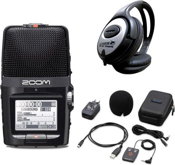 Produktbild Zoom H2n Recorder mit SPH-2n Zubehörset mit Kopfhörer (Handheld)