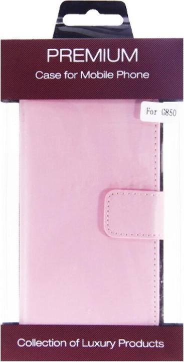 Actual product image OEM Slim Leather Book Case for Galaxy Alpha - pink 4250710555581 (Samsung Galaxy Alpha)