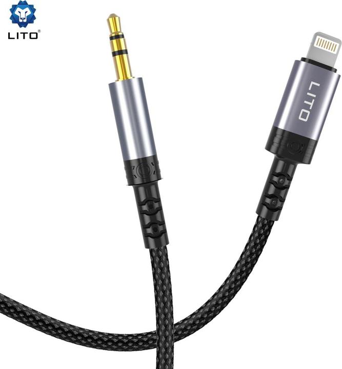 Actual product image Lito - Audiokabel AUX 3.5mm - Lightning (1 m)