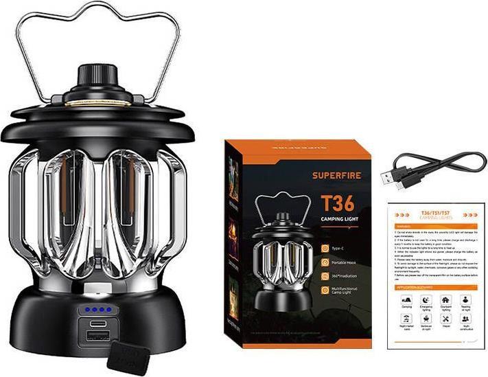 Produktbild Superfire Camping lamp T36, USB-C