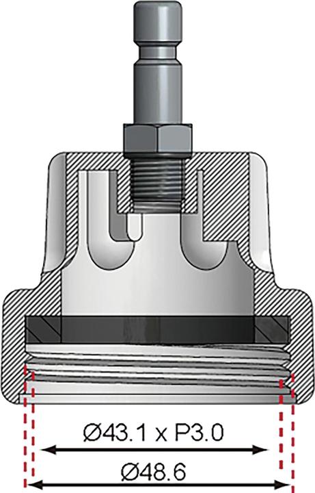 Produktbild BGS Adapter 20 für Art. 8027, 8098 für Saab Ecopower