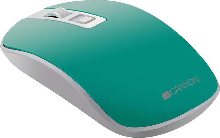 Image du produit Canyon Souris sans fil rechargeable avec boutons silencieux MW-18, aigue-marine (Sans fil)