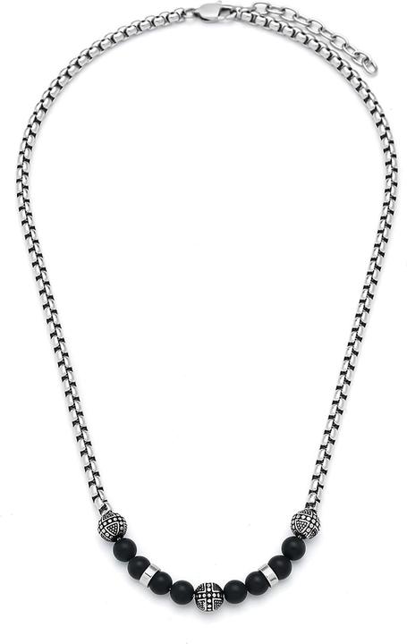 Leyda Halskette Edelstein mit Edelstahl (Edelstahl, Stein)