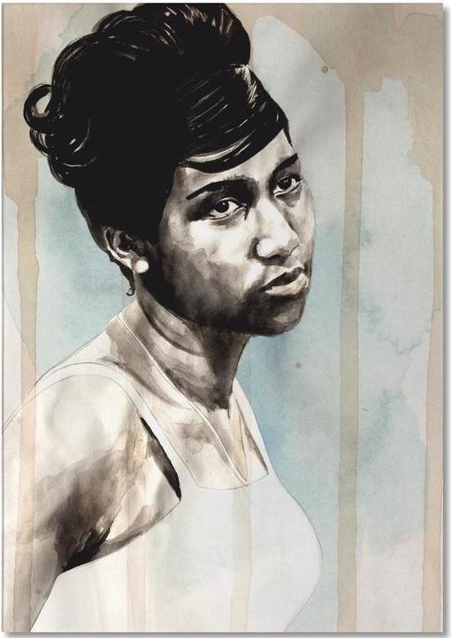 Produktbild Juniqe Aretha Franklin - Porträts (A5, Gepunktet)