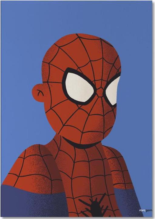 Produktbild Juniqe Spiderman Portrait - Spider-Man (A5, Blanko)