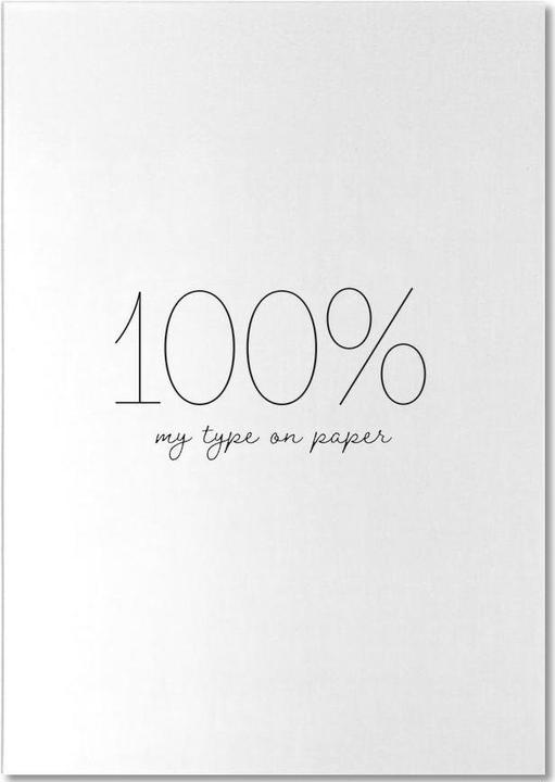 Image du produit Juniqe My Type - Noir & blanc (A5, Pointillés)