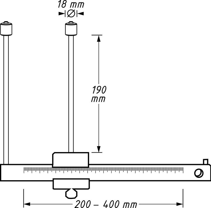 Immagine prodotto HAZET Calibro per pinze dei dischi freno (40 cm)
