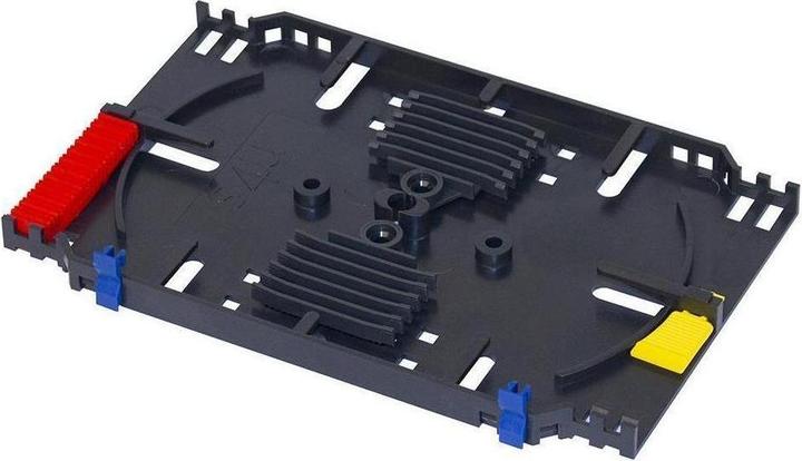 Actual product image Triton RAX-MS-A27-X1 - Splice cassette for 12 heatshrink, incl. fibre hinges and holder