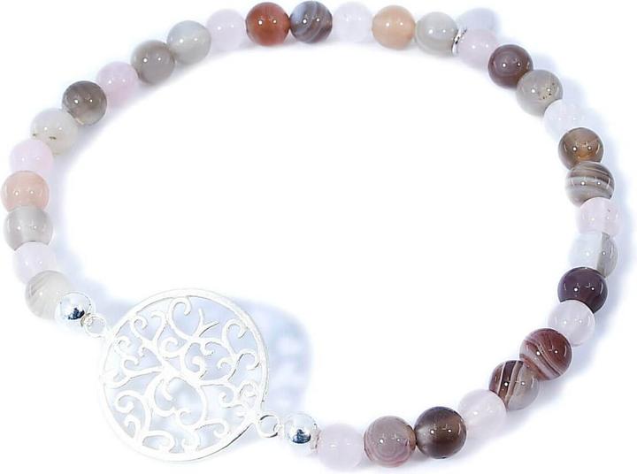 Immagine prodotto Balibay Amalina (18 cm, Pietra preziosa, Quarzo rosa, Agata, Argento 925)