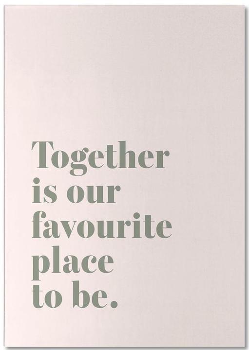 Produktbild Juniqe Together Is Our Place - Motivation (A5, Liniert)