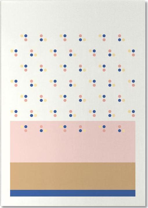 Image du produit Juniqe Dotsblue - Abstrait & géométrique (A5, Blanc)