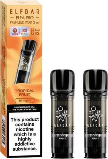 Actual product image Elfbar Elfa Pro (Mango, Pineapple, Kiwi, Banana)