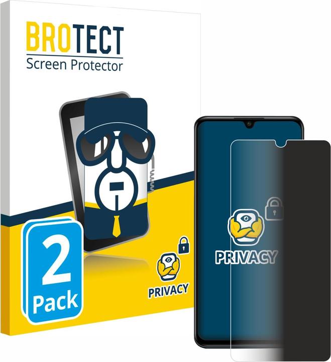 Actual product image BROTECT Anti-spy privacy film Blue light protection film (2 Piece, Huawei P30 Lite New Edition)