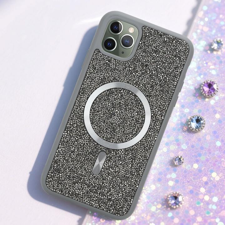 Produktbild Cadorabo iPhone 11 PRO MAX Hülle kompatibel mit MagSafe Glitzer Case (Apple iPhone 11 Pro Max)