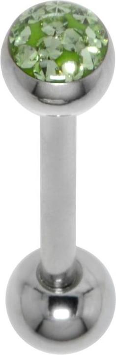 Bijouteria Zungenpiercing (Edelstahl, Kristall, Epoxiharz)