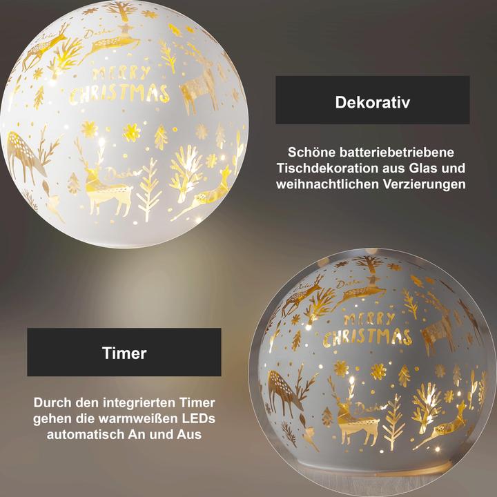 Actual product image Star Trading Glass Decoration MerryX-mas